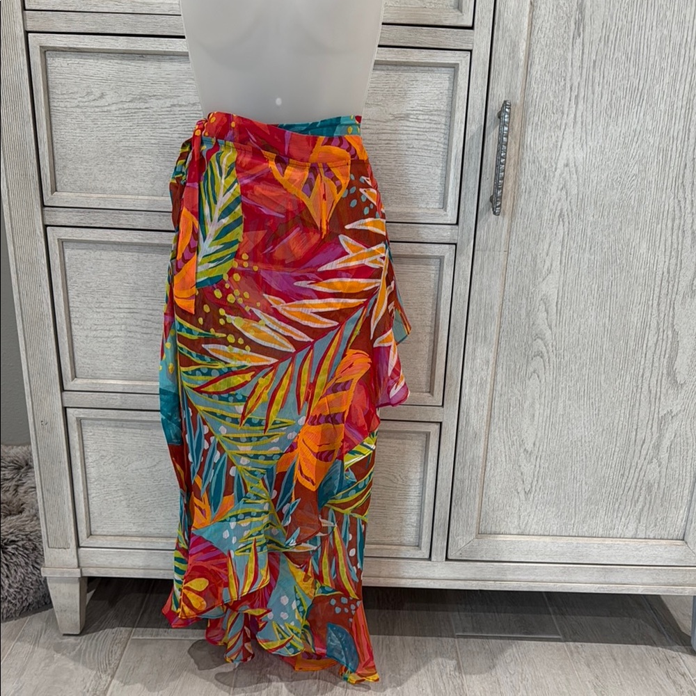 Bleu Rod Beattie tropical Sarong Cover-Up